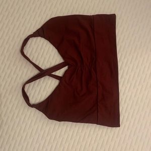 Organic cotton stretchy yoga top bralette 
By UnaPluma